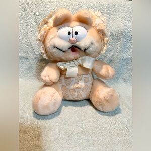 Baby Garfield Babykins Stuffed Animal Plush vintage Dakin 1978-81 rare